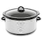 Brentwood Industries Scallop Pattern 4.5 Quart Slow Cooker in Stainless Steel SC-140S - alternate 1