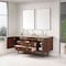James Martin Vanities Amberly 72" Double Vanity, Mid-Century Walnut, w/ 3 CM Tajnar Eclos Top 670-V72-WLT-3TJR - alternate 8