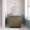James Martin Vanities Chicago 36in Single Vanity, Walnut Whisper, w/ 3 CM Parisien Bleu Silestone Top 503-V36-WLW-3PBL - alternate 1