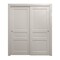 Sartodoors Sliding Closet Bypass Doors 48 x 84 inches, Ego 5012 Painted White Oak, Rails Hardware Set, Wood EGO5012DBD-PWO-4884 - alternate 1