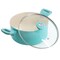 Martha Stewart Everyday Rexford 5 Quart Ceramic Nonstick Aluminum Dutch Oven in Teal 141016.02 - alternate 4