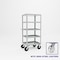 Pucel Five Shelf Extra Heavy Duty Stock Cart, 24 in W x 68 in H x 30 in D, Gray H-2430-S - alternate 1
