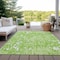 Homeroots 10' X 14' Lime Green And Ivory Striped Washable Indoor Outdoor Area Rug 596691 - alternate 7