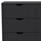 Homeroots 42" Black Four Drawer Dresser 524960 - alternate 9