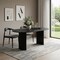 Homeroots 79" Black Solid Wood Double Pedestal Base Oval Dining Table 721106 - alternate 5