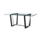 Homeroots 72" Clear And Black Glass And Iron Sled Base Dining Table 569430 - alternate 9