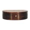 Homeroots 16" Walnut Solid Wood Round One Drawer Floating Nightstand 722580 - alternate 1