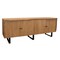 Homeroots 80in Natural Distressed Solid Wood Live Edge Credenza With Four Doors 606283 - alternate 8