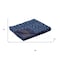 Homeroots 50" X 70" Blue And Off White Geometric Cotton Quilted Kantha Throw Blanket with Embroidery 544538 - alternate 6