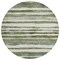 Homeroots 8' Sage And Beige Round Striped Washable Indoor Outdoor Area Rug 605905 - alternate 7