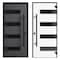 Vdomdoors Front Exterior Prehung Steel Door Ronex0131 Grey Transom Window Sidelite Entry Metal Modern Painted RONEX0131EXD-GRE-W36 X H80+16-RH-I - alternate 6