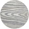 Homeroots 8' Gray Ivory And Beige Round Faux Bois Washable Indoor Outdoor Area Rug 614481 - alternate 6