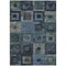 Homeroots 9' X 12' Blue Gray And Charcoal Geometric Washable Indoor Outdoor Area Rug 605023 - alternate 9