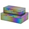 Homeroots Set of Two Rainbow And Gold Faux Shagreen Nesting Storage Boxes With Lids, 2PK 712932 - alternate 9