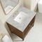James Martin Vanities Myrrin 30" Single Vanity, Mid-Century Walnut w/ 3 CM Victorian Silver Silestone Top 485-V30-WLT-3VSL - alternate 6