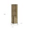 Homeroots 71in Natural Wood Corner Bar Cabinet With Two Doors 479765 - alternate 4