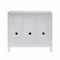 Homeroots 40in Silver Glass Three Drawer Sideboard with Three Doors 401708 - alternate 5