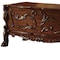 Homeroots 72" Brick Red Solid Manufactured Wood and Solid Wood Executive Desk With Five Drawers 347009 - alternate 6