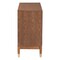 Baxton Studio Mandolin Mid-Century Ash Walnut Wood 6-Drawer Dresser 258-14052-ZORO - alternate 8