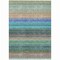 Homeroots 10' X 14' Sage Teal Blue And Tan Striped Washable Indoor Outdoor Area Rug 614832 - alternate 8