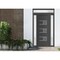 Vdomdoors Front Exterior Prehung Metal-Plastic Door, Manux 8933 Antracite Grey, 2 Side Sidelite Transoms, Off MANUX8933EXD-ANT-W16+30+16xH80-LH - alternate 3