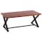 Amerihome Acacia Wood Cross Leg Living Room Table Set AWCLSET - alternate 5