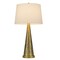 Homeroots 27" Antiqued Brass Metal Geometric Table Lamp With White Empire Shade 524728 - alternate 4