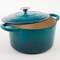 Crock-Pot Crock Pot Artisan 5 Quart Round Enameled Cast Iron Dutch Oven in Teal Ombre 109470.02 - alternate 4