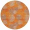 Homeroots 8' Orange Silver And Peach Round Polka Dot Washable Indoor Outdoor Area Rug 614685 - alternate 6