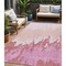 Homeroots 5' X 8' Blush And Pink Abstract Washable Indoor Outdoor Area Rug 613621 - alternate 1
