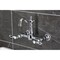 Kingston Brass Two-Handle Wall Mount Bridge Kitchen Faucet, Polished Chrome KS2441BAL - alternate 6