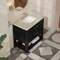 James Martin Vanities Lucian 36" Single Vanity, Carbon Oak, w/ 3 CM Tajnar Eclos Widespread Top D704-V36-CBO-WTJR - alternate 3