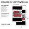 Signmission Complete Auto Repair, Vinyl Decals Only 24 Inch x 36 Inch, Vinyl Decal, 2PK DSB-2436-2PACK-Complete Auto Repair - alternate 2