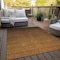 Homeroots 5' X 8' Chocolate And Brown Ombre Washable Indoor Outdoor Area Rug 588553 - alternate 7