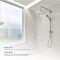 Supply Giant Shower Head, High Pressure Single Function Rainfall Showerhead, 2.5 GPM, 8in Face Diameter 74-907-O - alternate 5