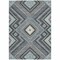 Homeroots 5' X 8' Pewter Charcoal And Sky Blue Tribal Washable Indoor Outdoor Area Rug 598149 - alternate 7