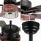 Jonathan Y Max 52" 3-Light Farmhouse Industrial Iron/Wood Mobile-App/Remote-Controlled LED Ceiling Fan, Black/Re JYL9721B - alternate 15