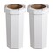 Happimess Fleur 25-Gallon Disposable Corrugated Cardboard Event Trash Can and Recycling Bin, Cotton White, 2PK HPM1300E-SET2 - alternate 8