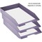 Acrimet Stackable Letter Tray Front Load Letter Size Document Organizer Plastic Solid Purple 1 Unit 211.LO - alternate 8