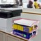 Acrimet Facility 3 Tier Letter Tray Side Load Letter Size Desktop File Organizer Plastic Clear Pink 255.8 - alternate 4