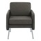 Office Star Armchair, Gray Seat, Gray Back, 26 in W 26 3/4 in L 33 1/2 in H, Polyurethane Seat SL5601-P52 - alternate 6