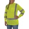 Ergodyne M Lime Class 3 Hi-Vis Long Sleeve Shirt Womens 8374 - alternate 1