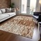 Homeroots 3' X 5' Orange And Ivory Abstract Washable Indoor Outdoor Area Rug 612689 - alternate 9