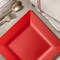 Smarty Had A Party 9.5" Red Square Plastic Dinner Plates (120 Plates), 120PK 6979-CASE - alternate 9