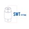 Everflow SWT Inline Spring Loaded Check Valve, Cast Brass 3/4" 150C034-NL - alternate 3