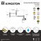 Kingston Brass Wall Mount Pot Filler Faucet with Knurled Handle, Polished Nickel KS8106KNL - alternate 2