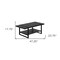 Homeroots 47" Black Coffee Table With Shelf 489960 - alternate 10