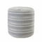 Homeroots 20in Blue Polyester Round Striped Indoor Outdoor Pouf Ottoman 517435 - alternate 6