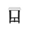 Homeroots 24" White and Black Marble and Solid Wood Square Trestle End Table 571197 - alternate 7