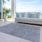 Homeroots 5' X 8' Navy Blue And Gray Southwestern Washable Indoor Outdoor Area Rug 587039 - alternate 8